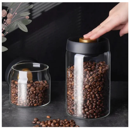 Vacuum Sealed Glass Storage Jar Set